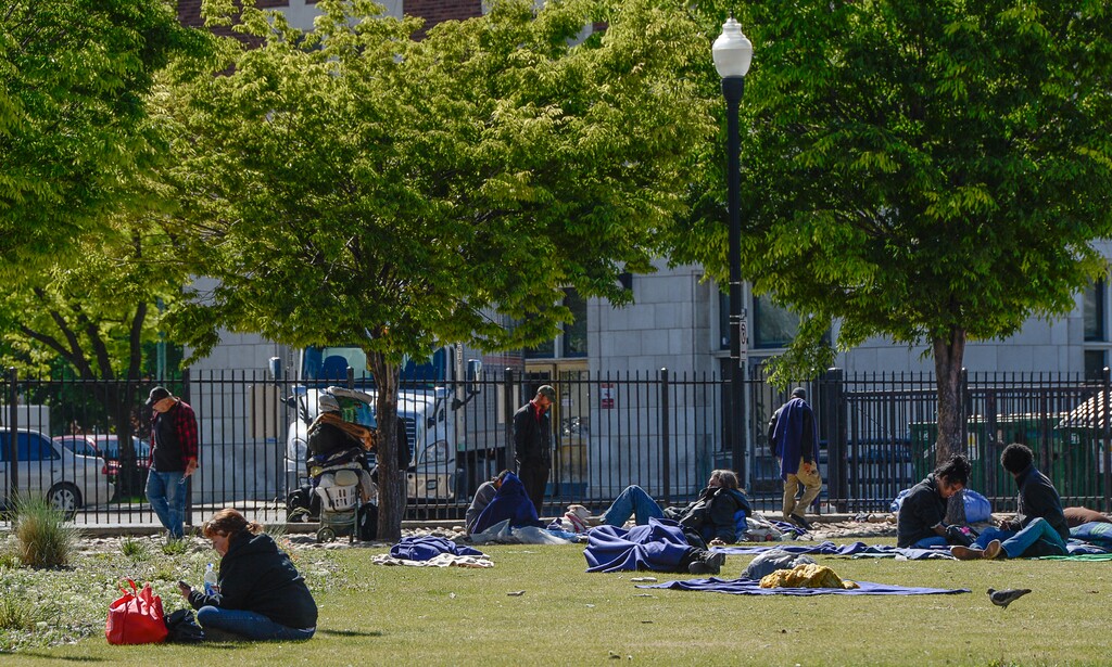 Francisco Kjolseth | The Salt Lake Tribune Evidence of homelessness in downtown Salt Lake City is clear. The state is releasing new year-to-year data that indicates an increase in homelessness, as much as 17 percent among families. This comes as the Legislature and other political leaders are making serious attempts to address the issue and in the recent lawmaking session, approved $9.25 million to begin developing a new network of smaller shelters and coordinated services.