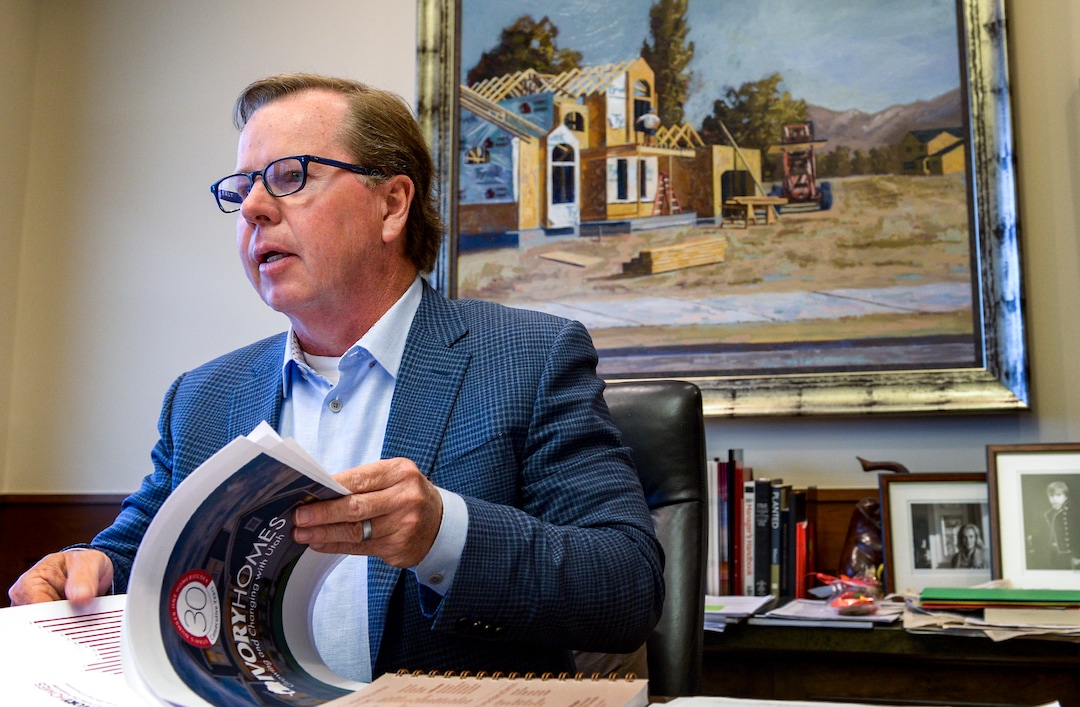 Leah Hogsten  |  The Salt Lake Tribune  Clark Ivory, Ivory Homes CEO, Utah's most prominent homebuilders, says he is obsessed with solving the puzzle of affordability housing, even if that includes fighting residents and city officials in several communities over higher building densities.