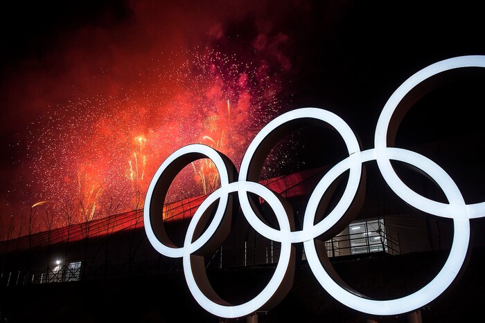 (Chris Detrick | The Salt Lake Tribune) Fireworks explode during the PyeongChang 2018 Olympic Winter Games Closing Ceremony at Olympic Stadium Sunday, Feb. 25, 2018.