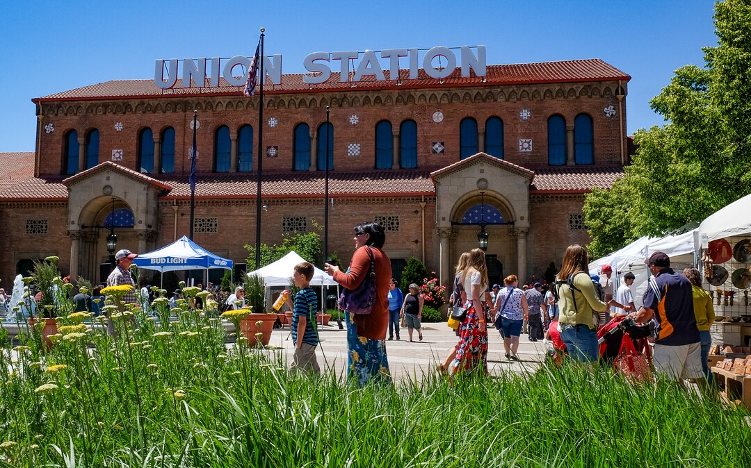 (Francisco Kjolseth  |  The Salt Lake Tribune)  The Ogden Arts Festival brings local and regional artists, creatives and entertainers to Ogden, UT on June 8th and 9th. The Ogden Arts Festival returned to the historic Union Station located in the heart of downtown. Managed by Nurture the Creative Mind and held as a fundraiser for the organization, the event was complete with artist booths, music, theater, kidÕs activities, urban arts area, skateboarding games and artisan food vendors.