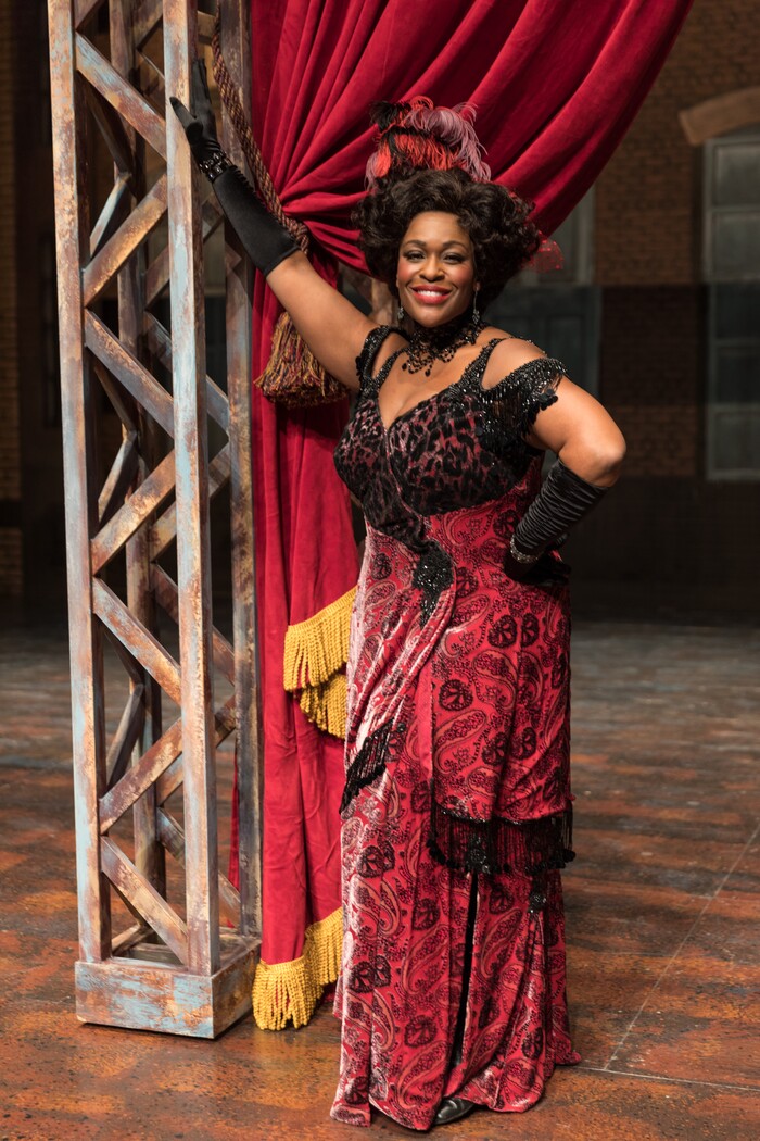 (Courtesy Pioneer Theatre Company) Cicily Daniels as Medda Larkin in Pioneer Theatre Company's production of "Newsies," running Dec. 1-20 in Salt Lake City.