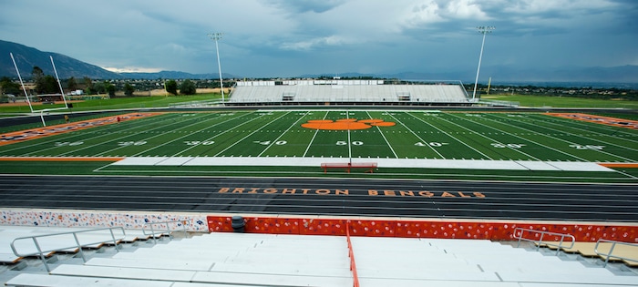 (Rick Egan  |  The Salt Lake Tribune)  Brighton football field, Wednesday, August 8, 2017.