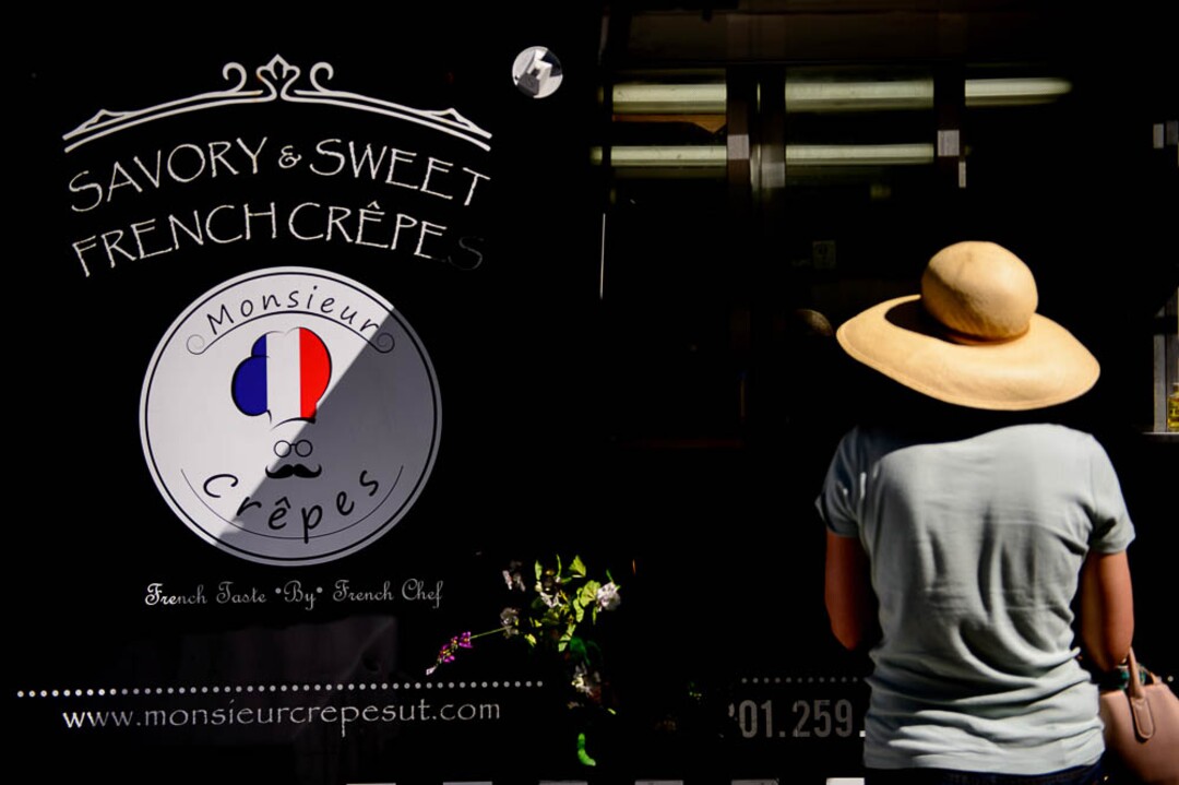 (Trent Nelson | The Salt Lake Tribune)Monsieur Crepes food truck at the fourth annual Food Truck Face-Off in Salt Lake City's Liberty Park, Saturday June 30, 2018.