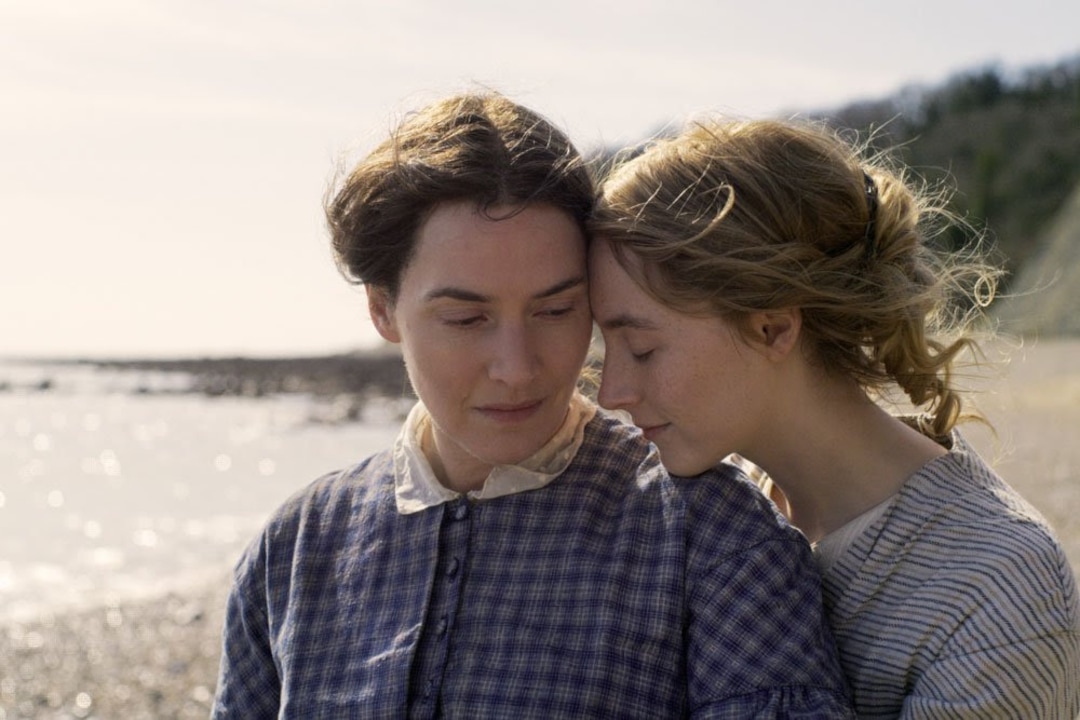 (Photo courtesy of Neon Films) Kate Winslet, left, and Saoirse Ronan star in director Francis Lee's 1840 romance "Ammonite."
