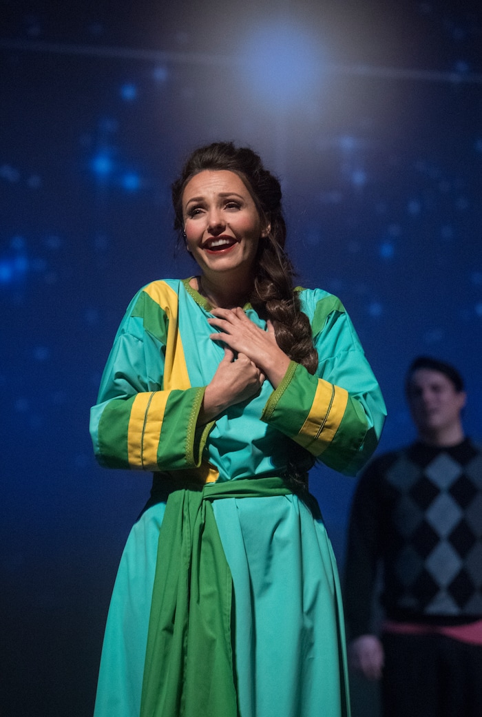 (Rick Egan  |  The Salt Lake Tribune) Katerina Nelson as Sariah rehearses "The Other Wise Man" on Nov. 27. The  musical, based on the Henry Van Dyke novella, opens Nov. 29, at Wasatch Jr. High.