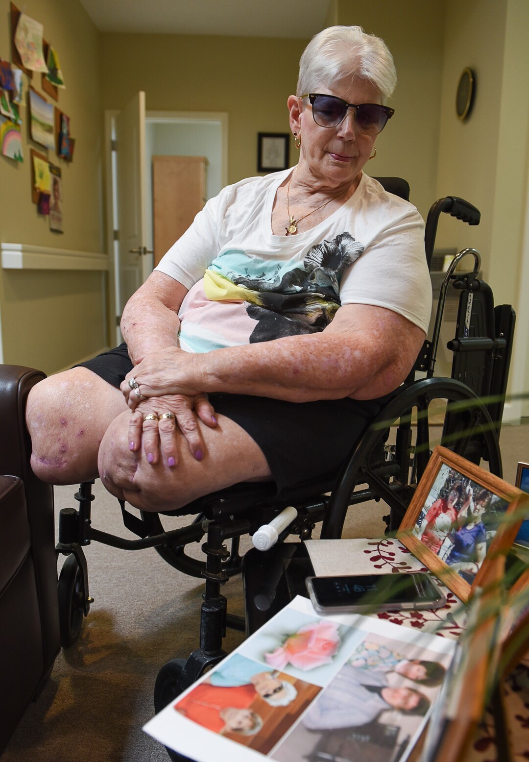 (Francisco Kjolseth  |  The Salt Lake Tribune)  Bonnie Foerster, 74, of South Salt Lake finally recalls memories with her partner of 50 years, Beverly Grossaint, who died on May 27, 2018. Foerster, who is legally blind and a double amputee, shed tears of joy later that day, exclaiming, "I can finally start healing," after a judge provided the legal recognition and allowed her to be legally married.
