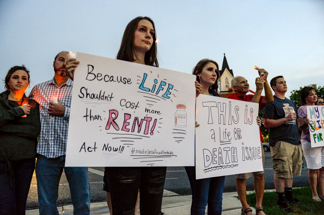 (Leah Hogsten  | The Salt Lake Tribune)  Diabetes patients, their families and supporters rallied for those struggling with the high cost of insulin and paid tribute to those who have died from the disease on the Capitol lawn, Saturday, Sept. 7, 2019.