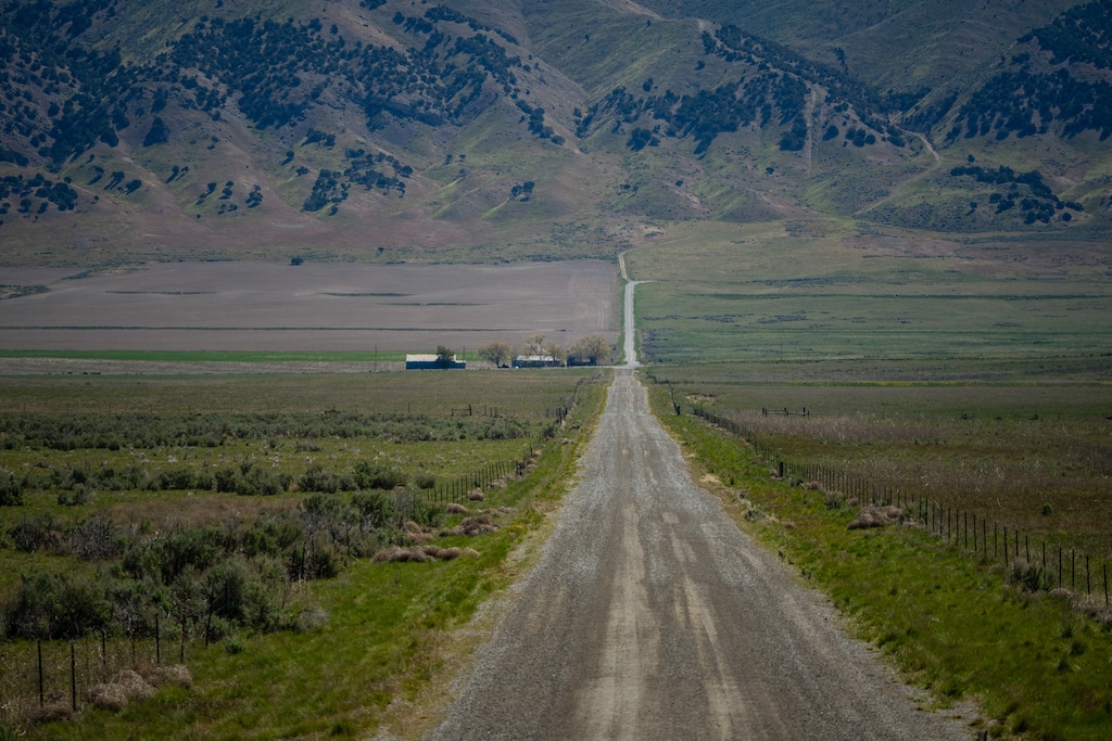 (Trent Nelson | The Salt Lake Tribune) Hansel Valley on Friday, May 1, 2026. A progressive nonprofit and five Box Elder County residents are suing the government officials who greenlit the Stratos hyperscale data center plan in this remote part of northern Utah.