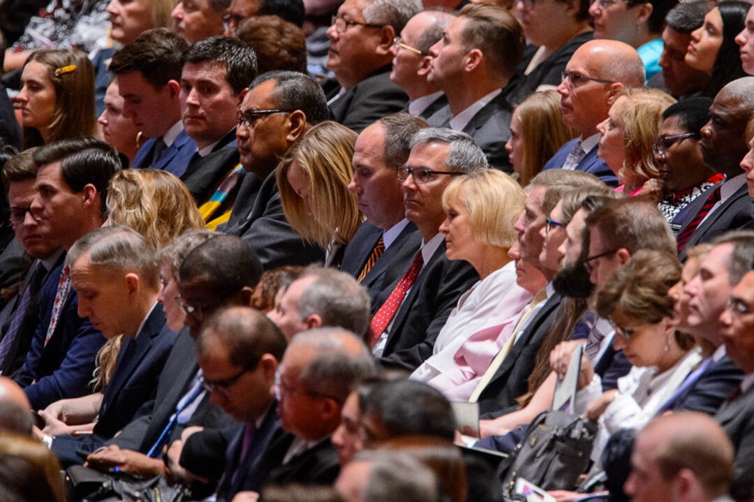(Trent Nelson  |  The Salt Lake Tribune)  The morning session of the189th Annual General Conference of The Church of Jesus Christ of Latter-day Saints in Salt Lake City on Sunday April 7, 2019.