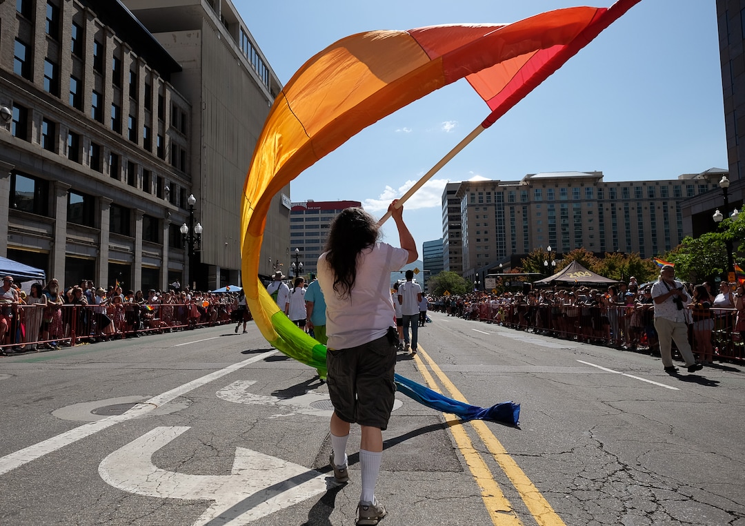 (Francisco Kjolseth  |  The Salt Lake Tribune)  Thousands participate in the Utah Pride Parade in Salt Lake City on Sunday June 2, 2019.