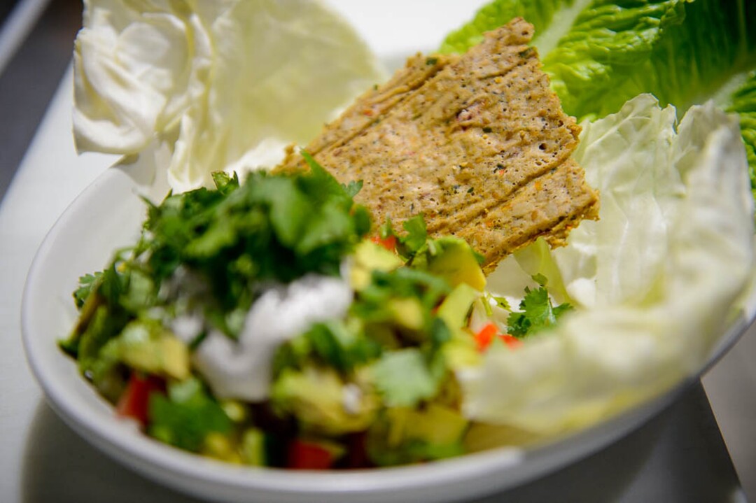 (Trent Nelson | The Salt Lake Tribune)
The bean burrito at Rawtopia Living Cuisine, a raw restaurant that recently moved to Millcreek.