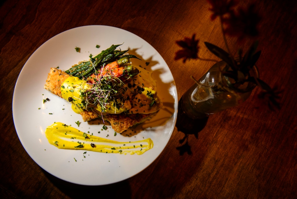 (Steve Griffin  |  The Salt Lake Tribune) The tofu piccata at Seasons Plant Based Bistro, taken in 2018. The vegan restaurant in Salt Lake City's Central Ninth neighborhood announced May 21, 2024, on Facebook that it was closing temporarily, as the owners take the business in a "different direction."