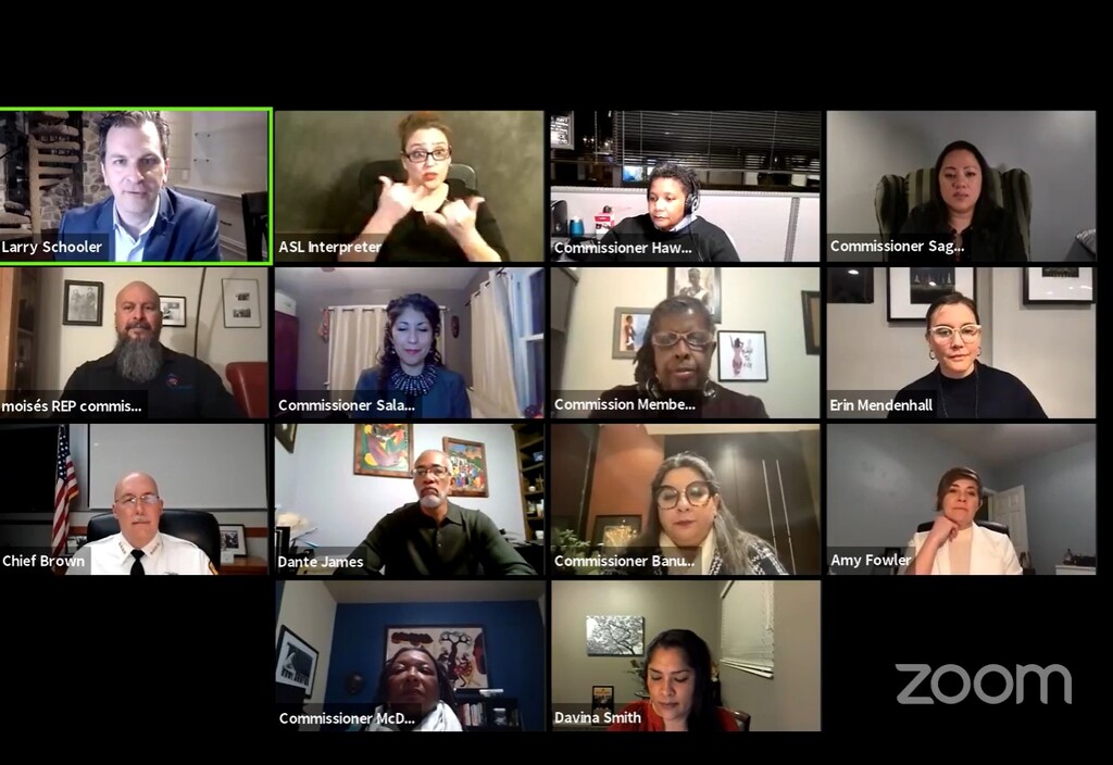 (Screen capture via Facebook) Members of Salt Lake City's Commission on Racial Equity in Policing, along with Mayor Erin Mendenhall and the City Council, hosted a virtual public listening session to gather feedback on law enforcement on Thursday, Jan. 28, 2021.