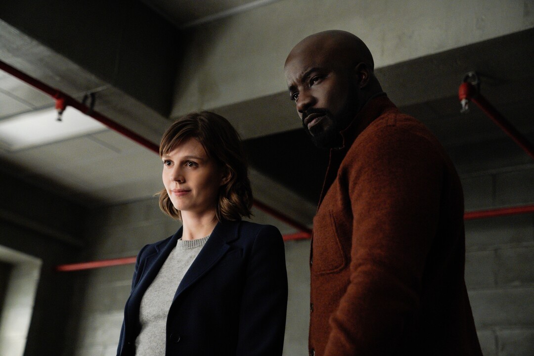 (Photo courtesy of Elizabeth Fisher | CBS) Katja Herbers and Mike Colter star in “EVIL.”