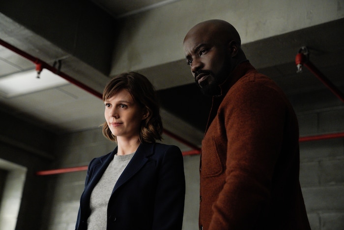 (Photo courtesy of Elizabeth Fisher | CBS) Katja Herbers and Mike Colter star in “EVIL.”