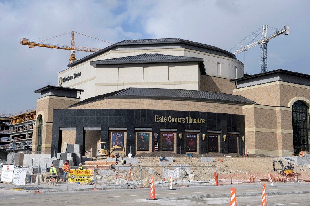 (Al Hartmann  |  The Salt Lake Tribune) 	
Hale Centre Theatre is racing to finish construction on its main stage Tuesday Nov. 7 for the grand opening of "Aida" Nov. 16.