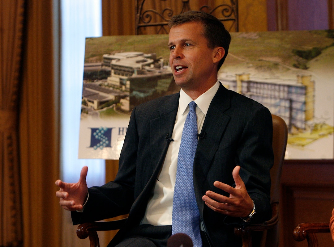 (Scott Sommerdorf   |  Tribune file photo) David Huntsman speaks about the family history of a commitment to fight cancer is, and how that is  the basis for what his father announced to day. Mr. Jon M. Huntsman Sr. announced a new donation and initiative to expand the Huntsman Cancer Institute, at the Grand America Hotel, Friday, November 1, 2013. 
