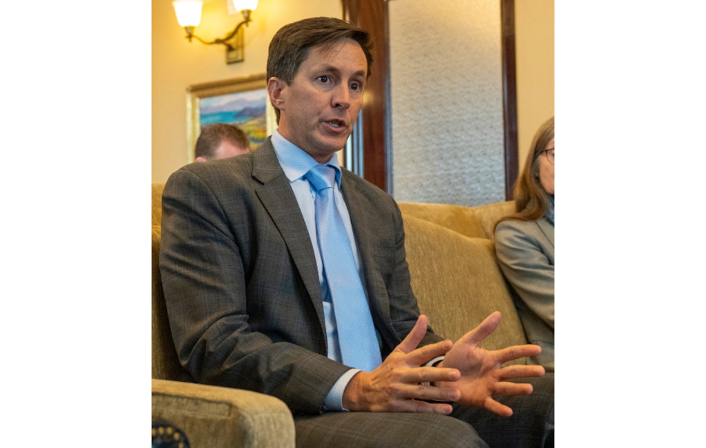 (Rick Egan | The Salt Lake Tribune)  Sen. Kirk Cullimore, R-Sandy, is sponsoring a bill that would add some regulatory boundaries to businesses who use artificial intelligence.