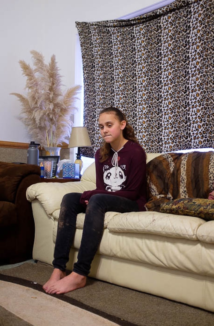 (Trent Nelson | The Salt Lake Tribune)
RuLeecia Rohbock, 14, recounting her experiences in the 2008 raid on the YFZ Ranch. Photographed in Hildale, Friday March 16, 2018.