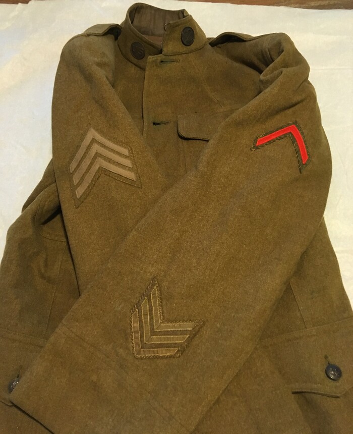 (photo courtesy Susan Leiber)  Personal effects of Sgt. Lawrence E. Leea.