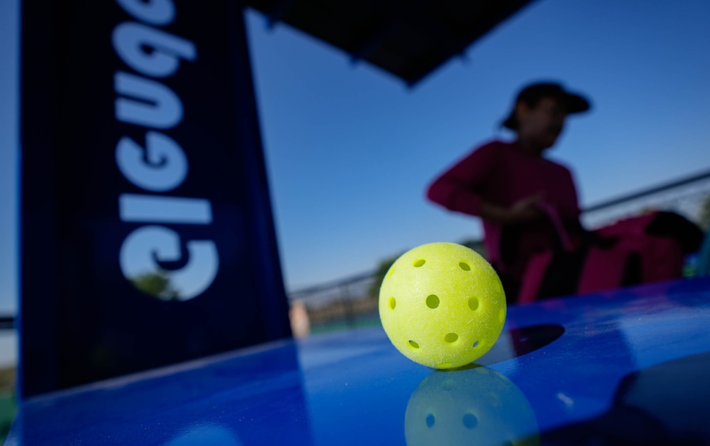 (Francisco Kjolseth | The Salt Lake Tribune) People play on the new pickleball courts at the under-construction Glendale Regional Park on Tuesday, Aug. 5, 2025. 