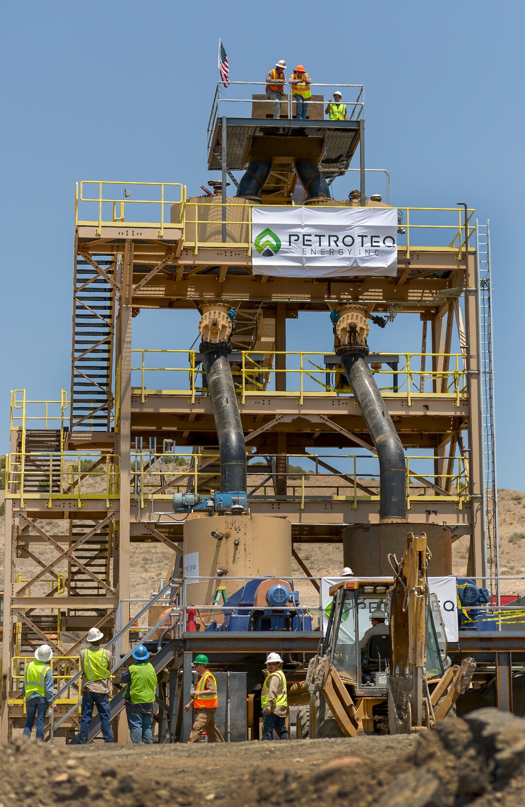 Leah Hogsten  |  The Salt Lake Tribune   Petroteq Energy's processing plant, Thursday, June 14, 2018, is located on Asphalt Ridge, south of Vernal, is in the commissioning process for its pilot plant which hopes to yield 1,000 barrels a day, processing between 50 and 70 tons an hour. Petroteq claims to have a patented process to extract crude oil from tar sands in a cost-effective, yet environmentally friendly manner using a proprietary cocktail of solvents. 