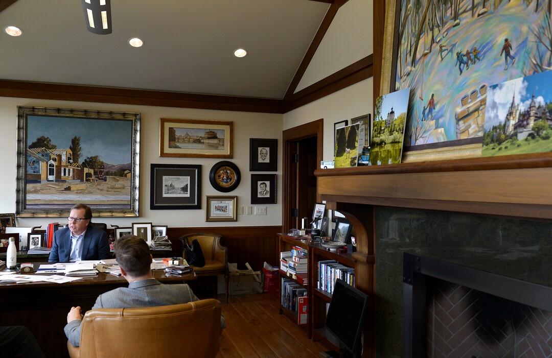 Leah Hogsten  |  The Salt Lake Tribune  Clark Ivory's office is decorated with family photographs, Italian and Romanian artwork and of course, elephants -- the symbol of Ivory Homes for almost 50 years. Clark Ivory, Ivory Homes CEO, Utah's most prominent homebuilders, says he is obsessed with solving the puzzle of affordability housing, even if that includes fighting residents and city officials in several communities over higher building densities.