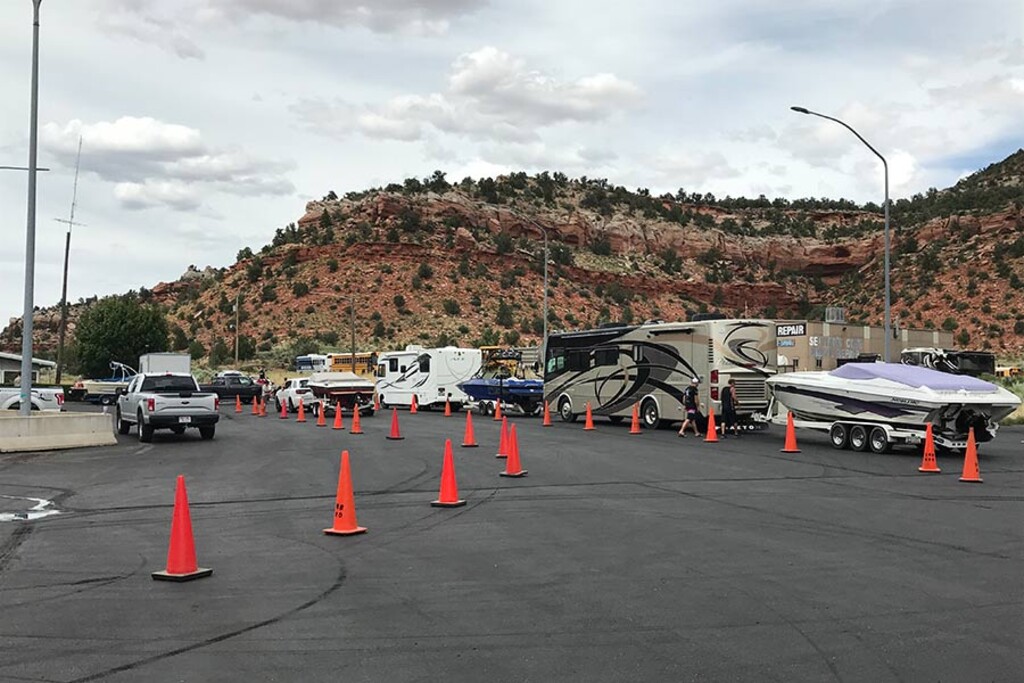 (Photo courtesy of the Utah Division of Wildlife Resources) The Utah Division of Wildlife Resources will be conducting mandatory checkpoints during busy boating weekends this summer to make sure quagga mussels don't spread from Lake Powell to other bodies of water.