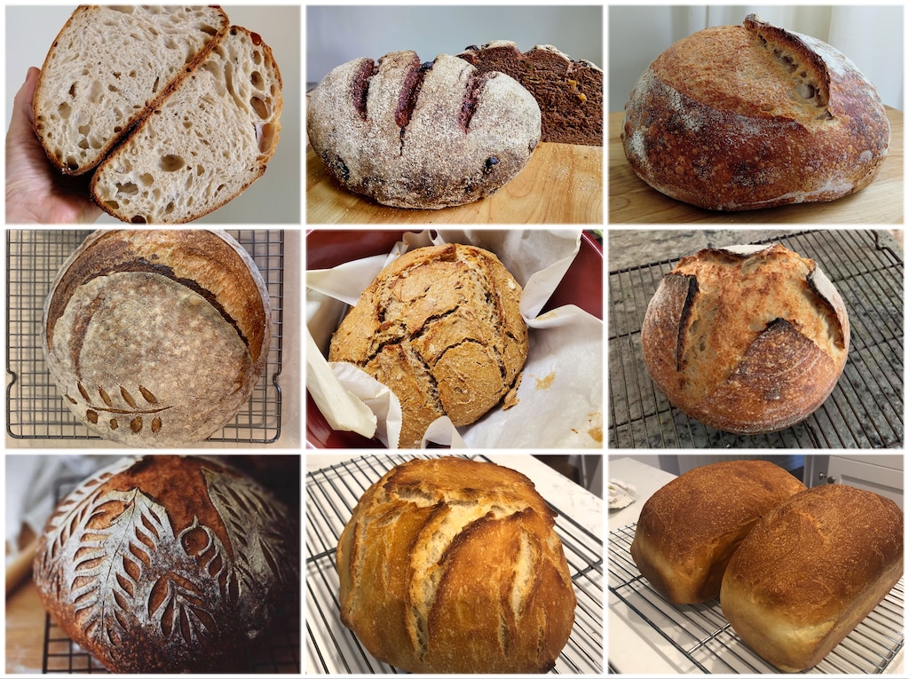 (Courtesy photos) For many home cooks, baking sourdough bread has become a passion during the COVID-19 pandemic.