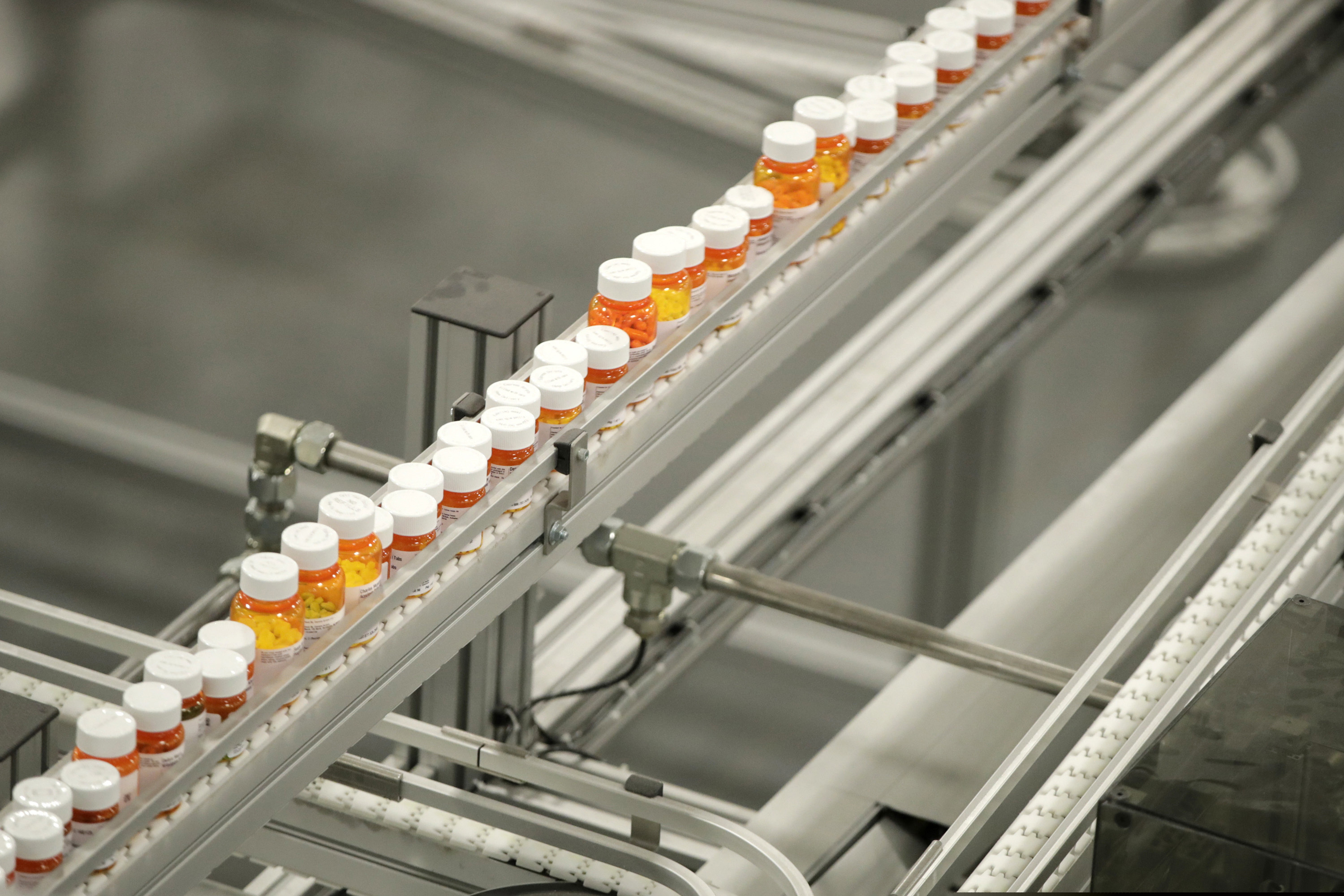 (Julio Cortez | AP file)

In this July 10, 2018, photo bottles of medicine ride on a belt at a mail-in pharmacy warehouse in Florence, N.J.