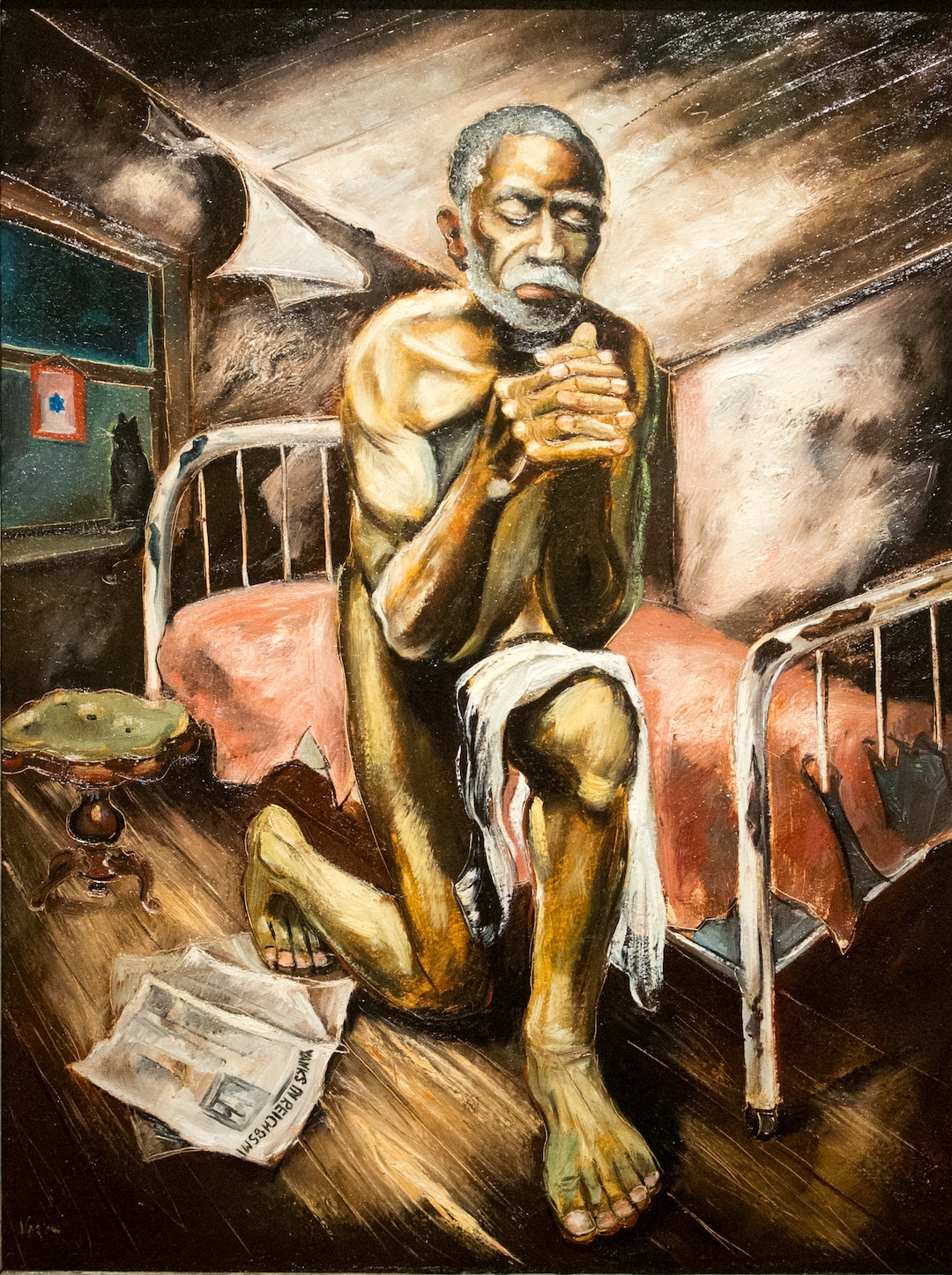 (Rick Egan  |  The Salt Lake Tribune)   "For Thine is the Kingdom," by Joseph Paul Vorst, in new exhibit titled: “Joseph Paul Vorst: A Retrospective,” which will run from Nov. 9, 2017, through April 15, 2018, at the LDS Church History Museum. Thursday, Nov. 9, 2017.