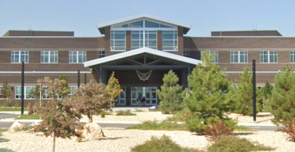 (Google Maps) The entrance to Cedar Valley High School in Eagle Mountain, Utah.