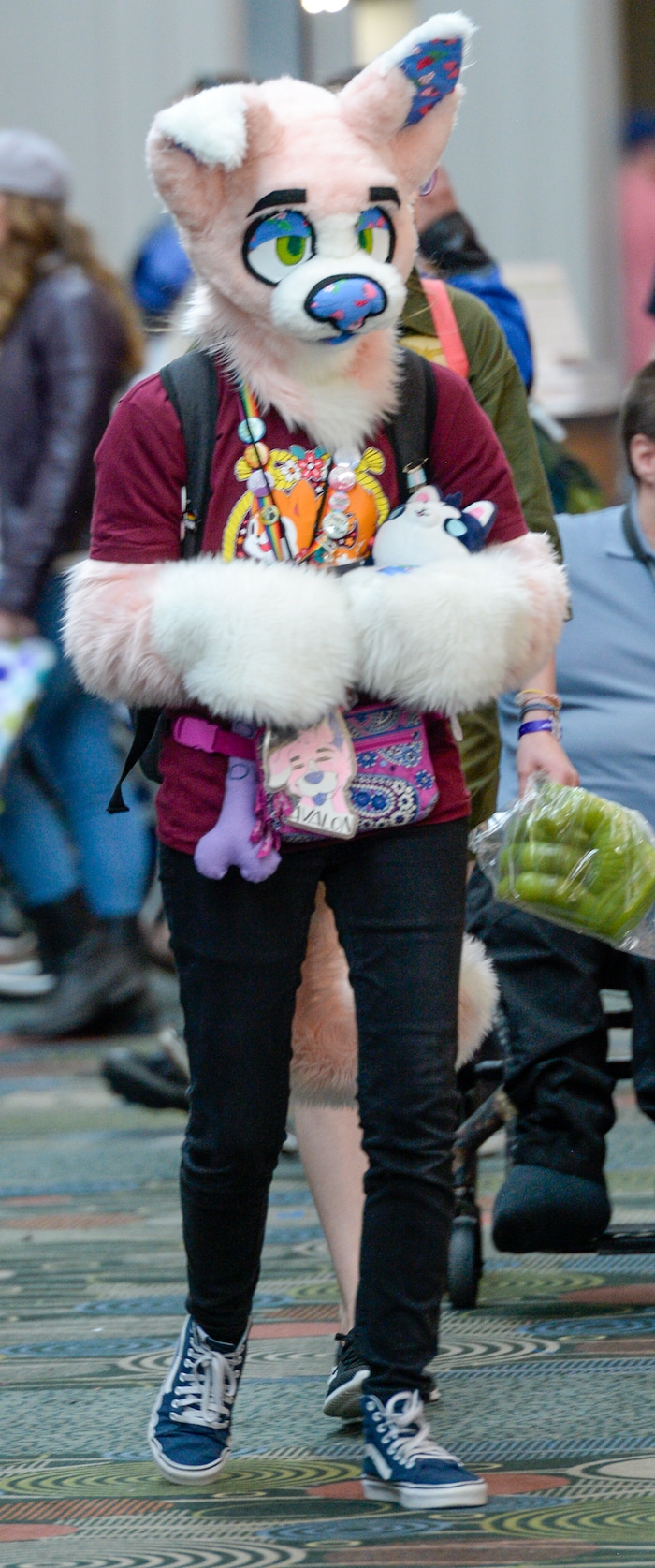 Leah Hogsten  |  The Salt Lake Tribune  Cosplayers roam the aisles at FanX Salt Lake Comic Convention, Saturday, April 20, 2019. 