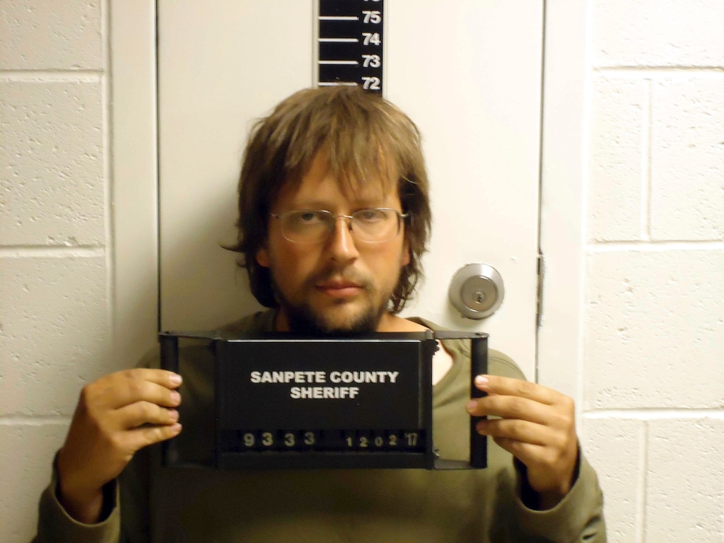 FILE - This undated file photo provided by Sanpete County Jail shows John Coltharp. Prosecutors say Coltharp and Samuel Shaffer, two Utah men who believe in doomsday and polygamy, had sexually abused young girls after conducting secret marriages they said were ordained by God. (Sanpete County Jail via AP, File)