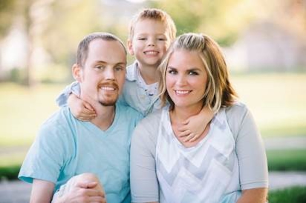 (Photo by Heal Courageously) Utah couple Marshall and Amanda Joyce Jensen with their son Kezman in 2015. Marshall died of cancer that year, which deeply affected the grieving 4-year-old.