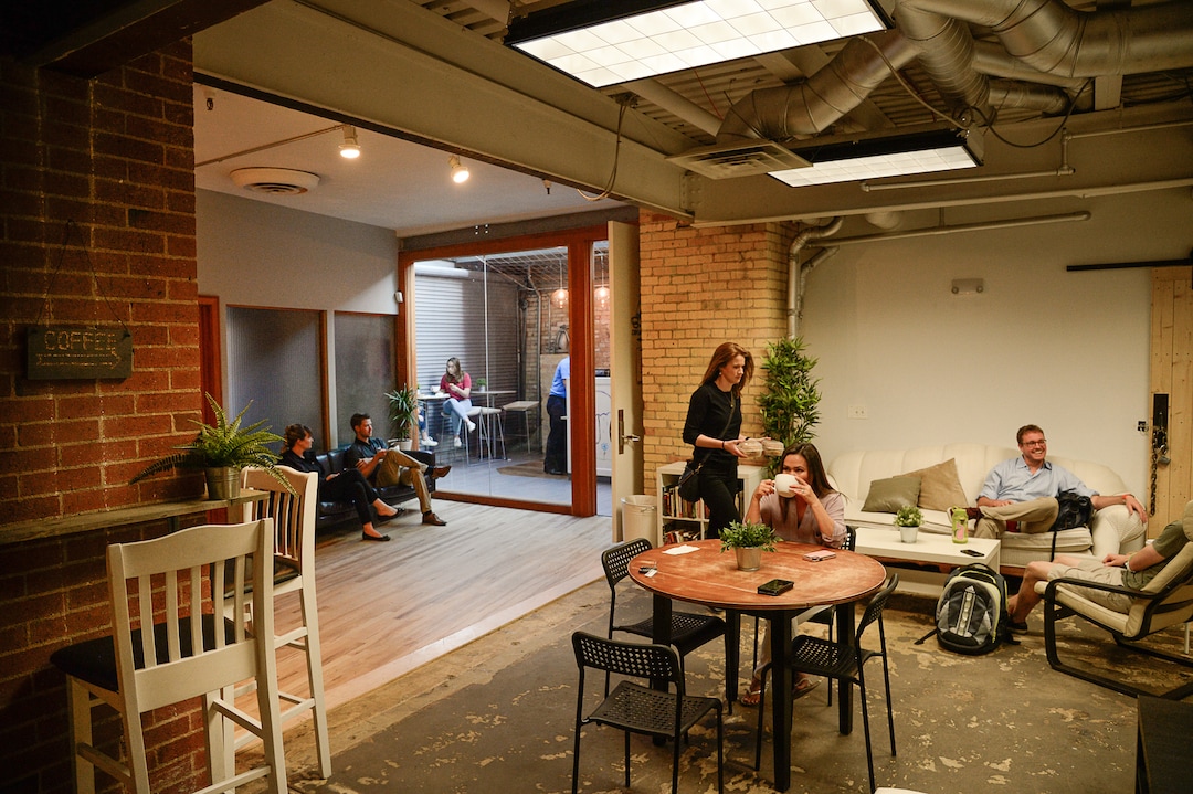 (Francisco Kjolseth  |  The Salt Lake Tribune)  Cupla Coffee opened about a year ago in the basement of the Axis Business Building across from the Salt Palace Convention Center. It's owned and operated by twin sisters Abby Purdie &  Beth Heath. They roast the coffee beans (at a separate location) and make all the baked items, catering to people with gluten-free, vegan, keto diets.