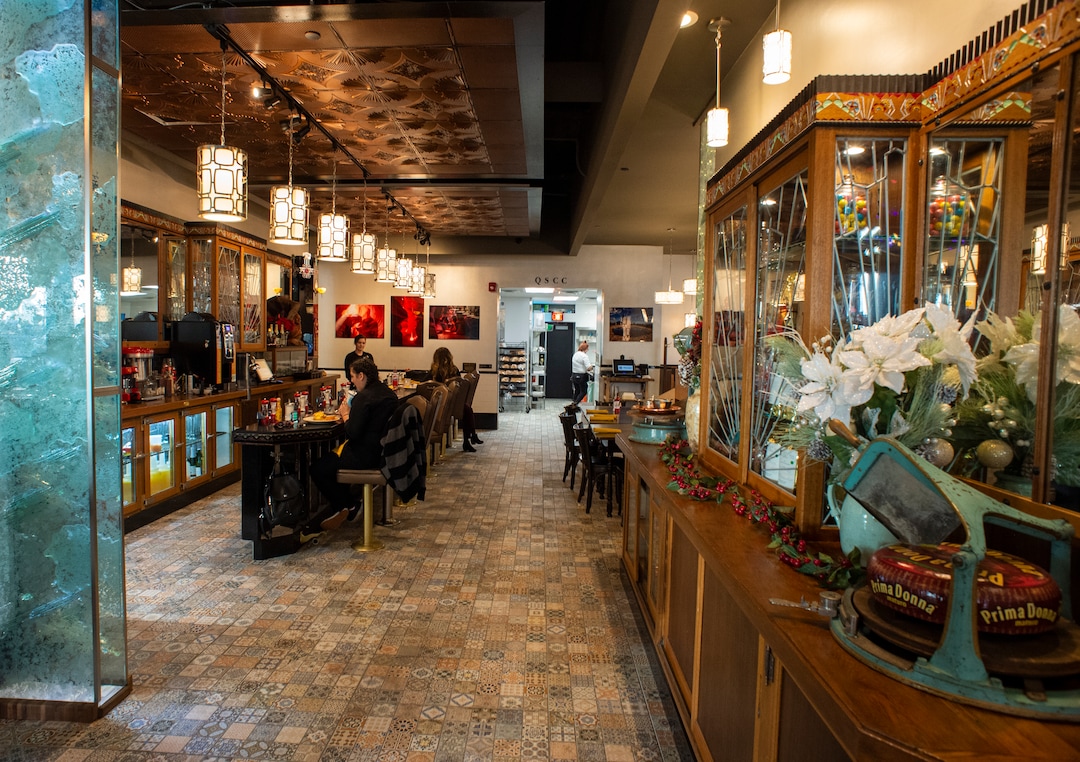 (Rick Egan  |  The Salt Lake Tribune)  Tru Religion Pancake & Steakhouse, which opened recently in Orem, features antique furniture from Salt Lake's Lambs Restaurant. Friday, Dec. 28, 2018.