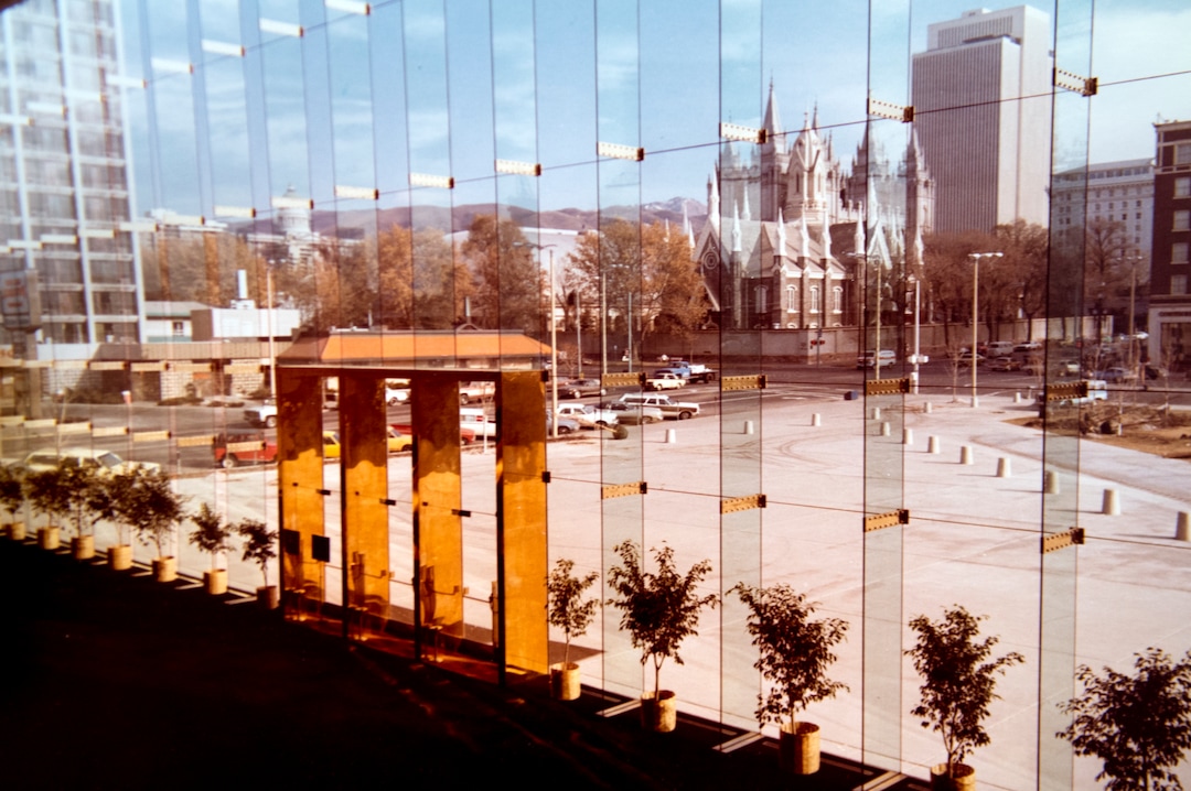 (photo courtesy of Utah Symphony) A view from the lobby of Symphony Hall in May 1980.