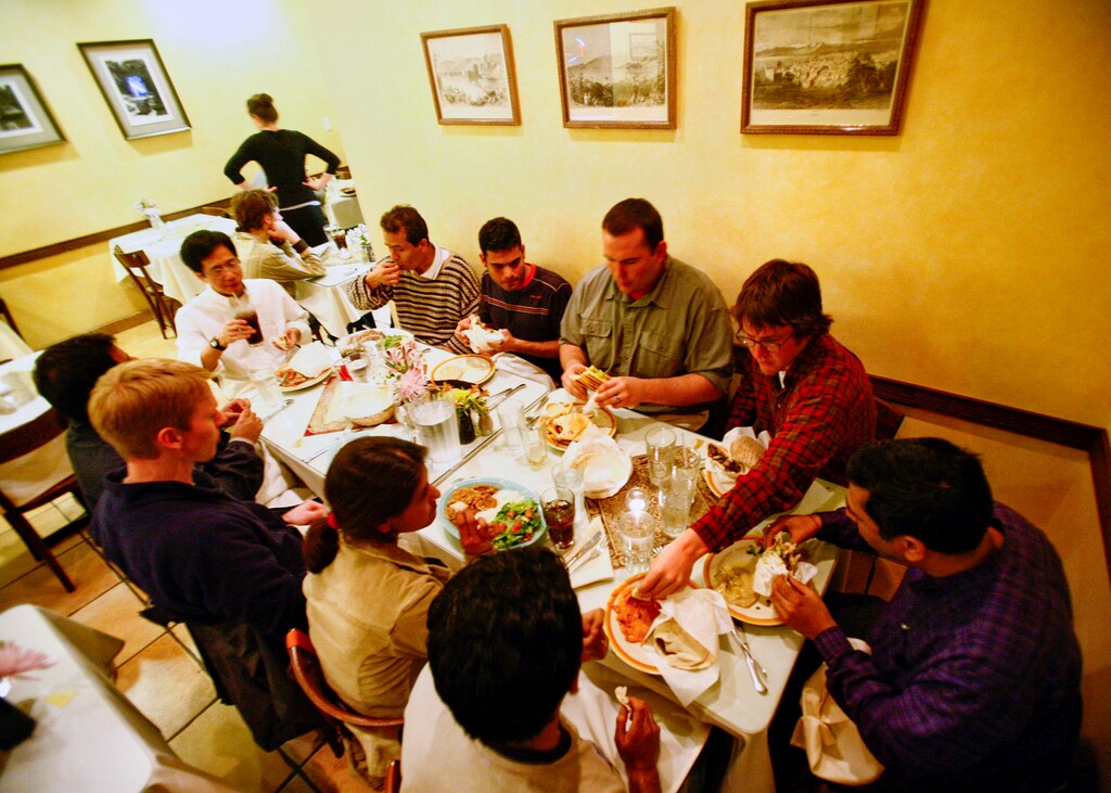 (Danny La | Tribune file photo) Diners enjoy Mediterranean food at Mazza in Salt Lake City.