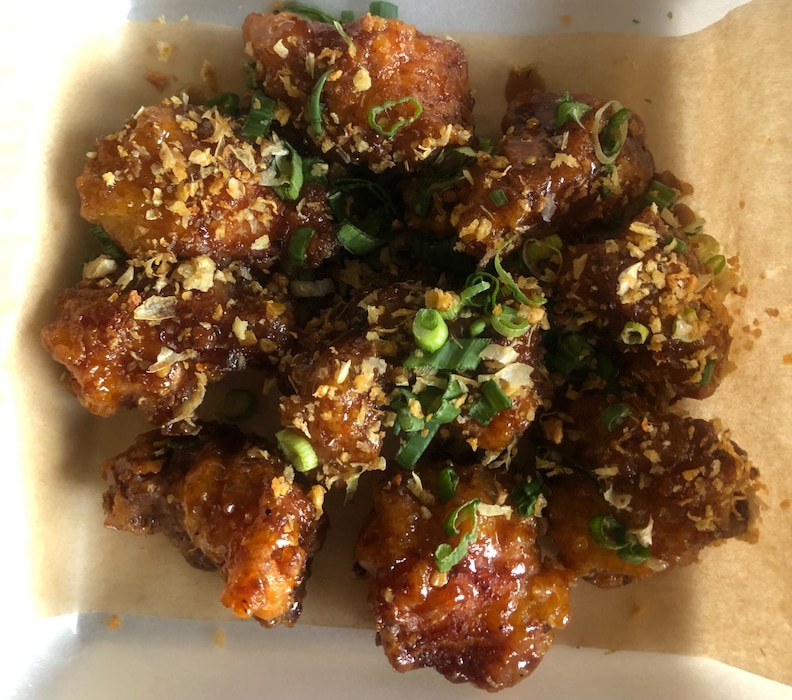 (Palak Jayswal  | The Salt Lake Tribune) Honey-garlic boneless chicken wings from ChickQueen at Chinatown Market in South Salt Lake.
