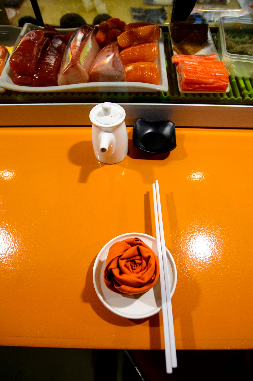 (Steve Griffin  |  The Salt Lake Tribune)  The bar area of Soy's Sushi Bar & Grill in Murray.