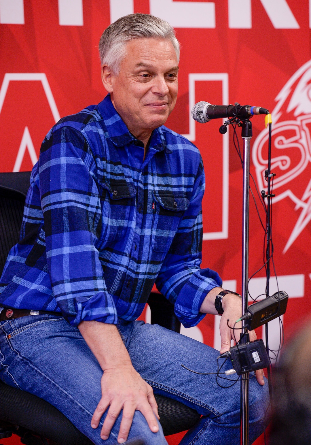 (Leah Hogsten  |  The Salt Lake Tribune) Former two-term Gov. Jon Huntsman, 59, announced his bid for governor, Nov. 14, 2019. Huntsman fielded questions after an appearance at the Michael O. Leavitt Center for Politics and Public Service at Southern Utah University in Cedar City on Thursday.