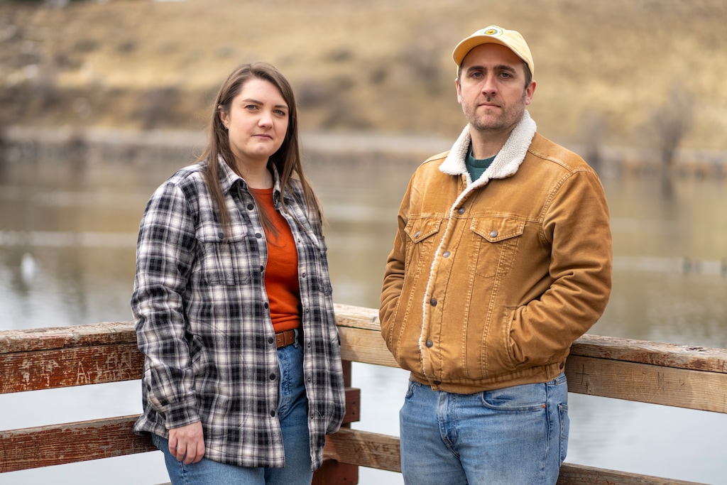 (Rick Egan | The Salt Lake Tribune) Researchers Michelle Kirchner and Nevin Cullen, who were recently fired by the U.S. Department of Agriculture, in Logan on Monday, March 3, 2025.