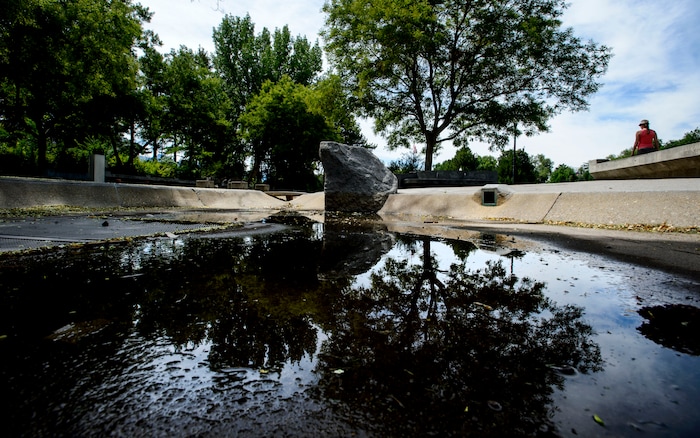 Steve Griffin  |  The Salt Lake Tribune


The closed Seven Canyons Fountain at Liberty Park in Salt Lake City Thursday July 20, 2017. 