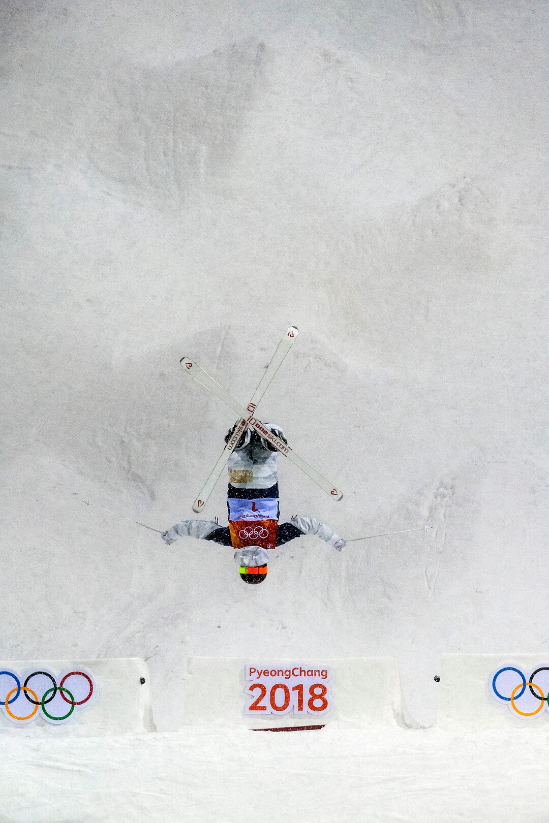 (Chris Detrick  |  The Salt Lake Tribune)  Park City's Jaelin Kauf competes in the Ladies' Moguls Final at Phoenix Park during the Pyeongchang 2018 Winter Olympics Sunday, February 11, 2018. Kauf finished seventh with a score of 76.03.