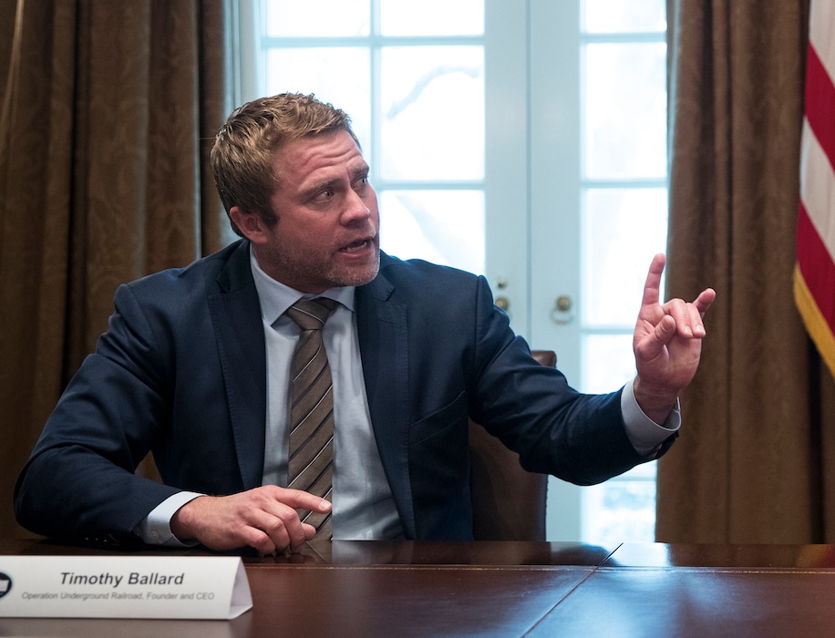 (Sarah Silbiger | The New York Times) Tim Ballard, shown at the White House in 2019, faces lawsuit accusing him of sexual assault.