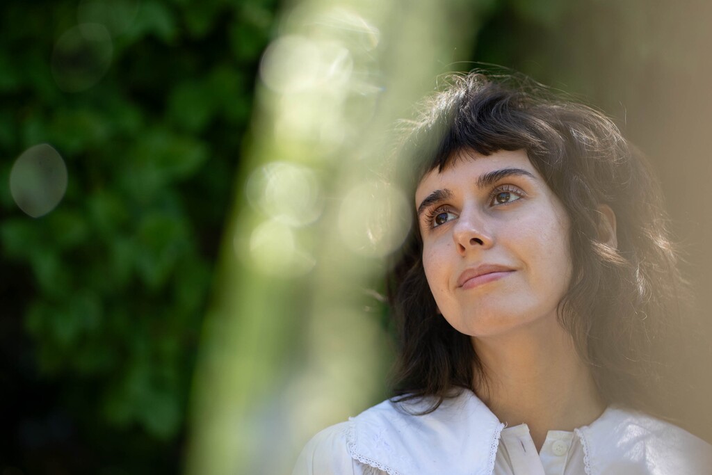 (Francisco Kjolseth | The Salt Lake Tribune) Emma Hardyman, lead singer, songwriter and guitarist for the Springville indie rock band Little Moon, which won the NPR Tiny Desk Contest in 2023. Little Moon's new album "Dear Divine" was released on Oct. 25, 2024; the band will launch its first mini-tour with shows Nov. 7, 2024, in Salt Lake City, and Nov. 8, 2024, in Park City.