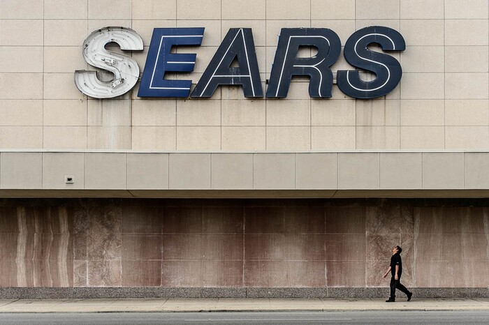(Trent Nelson | The Salt Lake Tribune)  The Sears store at 800 S. and State Street in Salt Lake City, Friday November 3, 2017. The company will close the location in January 2018.