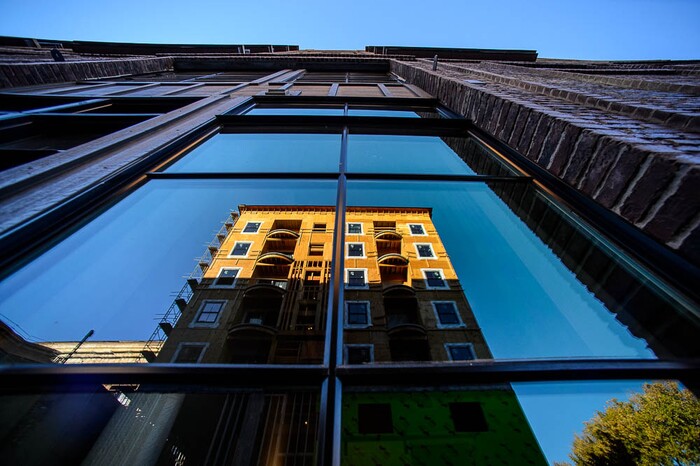 (Trent Nelson | The Salt Lake Tribune)
Hardware Apartments, under construction in Salt Lake City on Monday Nov. 12, 2018.