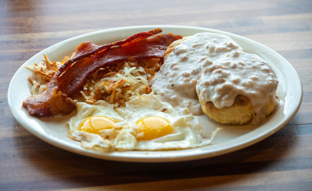 (Rick Egan  |  The Salt Lake Tribune)    Biscuits and Gravy at Tru Religion Pancake & Steakhouse, which opened recently in Orem, Friday, Dec. 28, 2018.